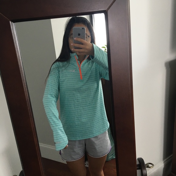 Teal Nike Running Quarter Zip - Picture 6 of 7